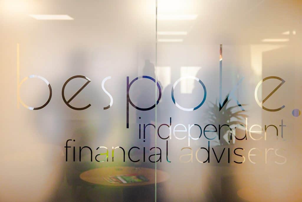 bespoke independent financial advisers logo window